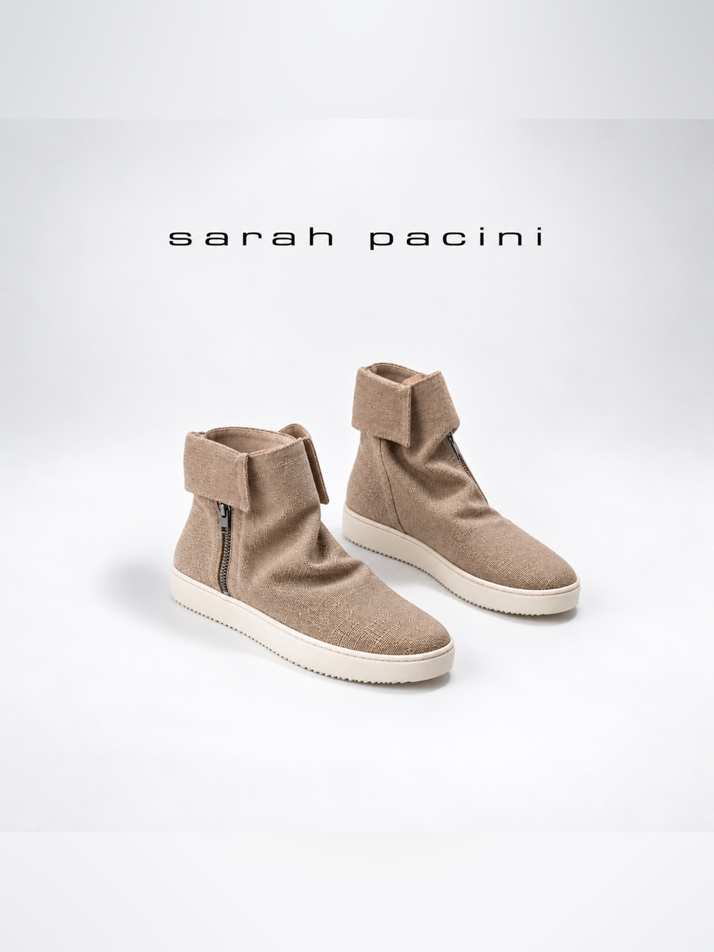 Sarah Pacini 🏛️ - Cumin Canvas slouch booties